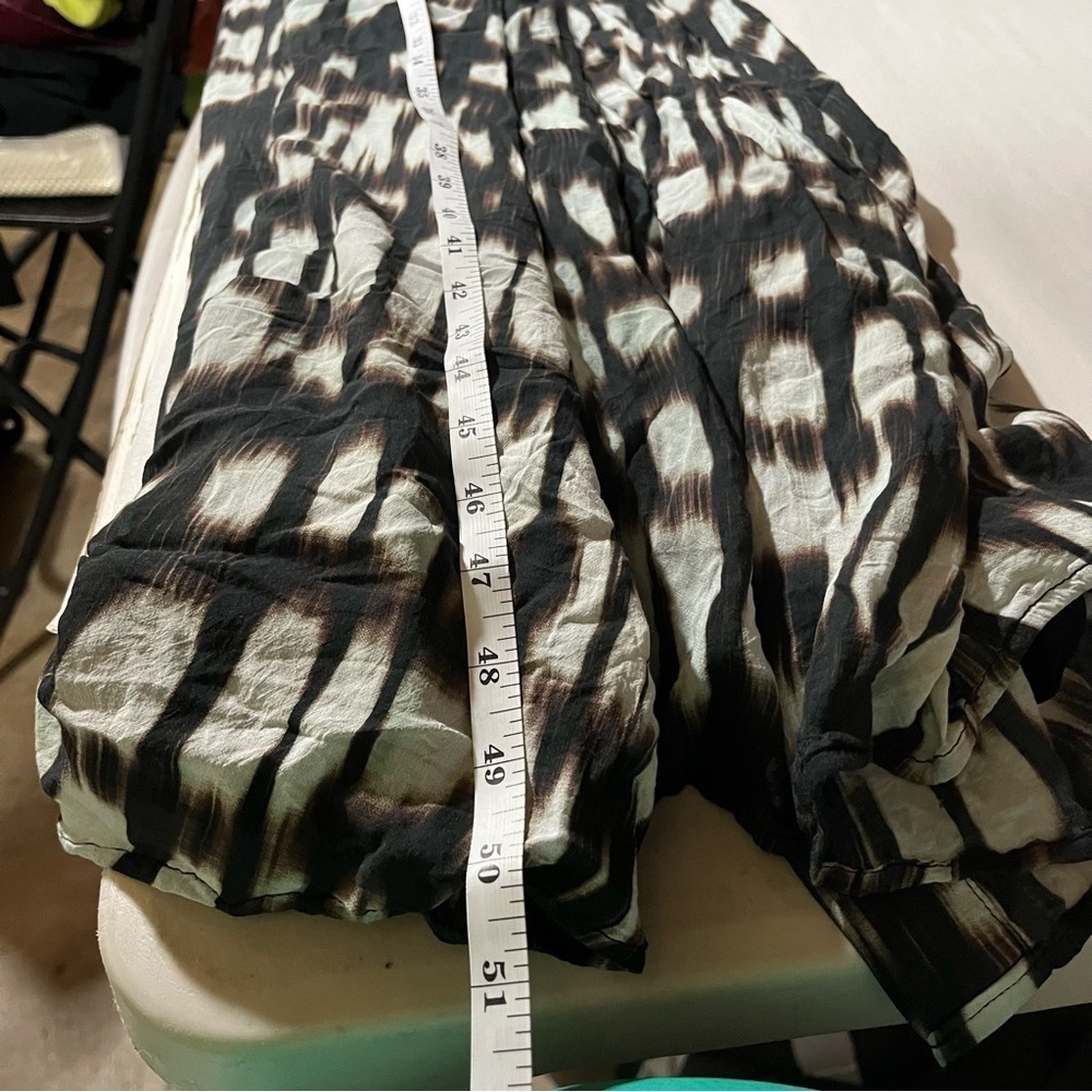 Bella Dahl Elegant Black and White Maxi Women's Dress Abstract Tie Dyes - Picture 12 of 12